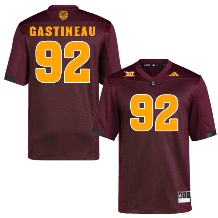 #92 Mark Gastineau Arizona State Sun Devils College Football Jerseys Stitched-Maroon